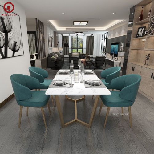  BAC-83 Bộ bàn ăn Zata và 4 ghế Minotti 