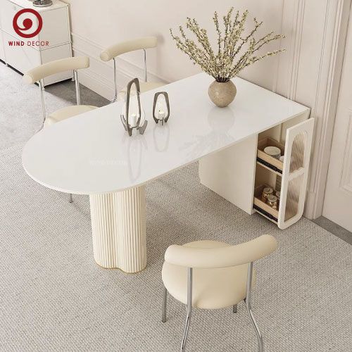  BAC-130 Bô bàn ăn 4 ghế Moon 