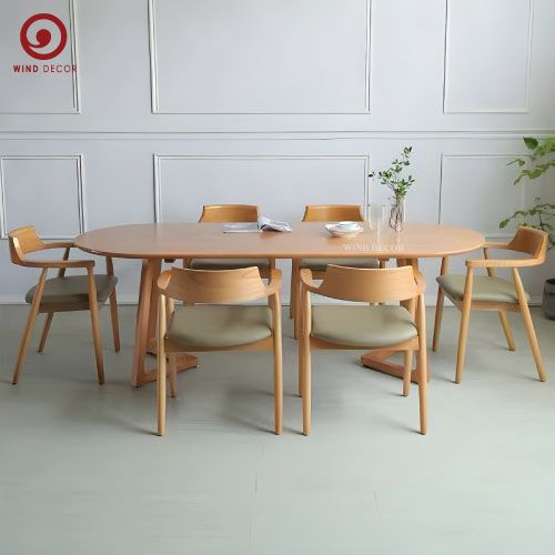  BA-55 Bộ Bàn Ăn Grace Oval và 4 ghế Hirosima 