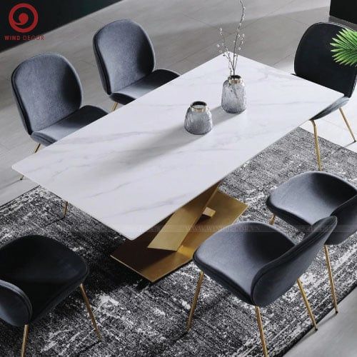  BAC-113 Bộ bàn ăn Stratos Ceramic và 4 ghế Gubi-G 