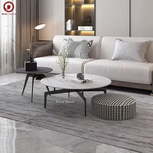  Cặp Bàn Sofa Cosmic Mặt Đá Ceramic 