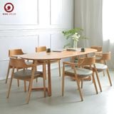  BA-55 Bộ Bàn Ăn Grace Oval và 4 ghế Hirosima 