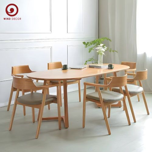  BA-55 Bộ Bàn Ăn Grace Oval và 4 ghế Hirosima 