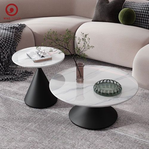  Cặp Bàn Sofa Cone Ceramic (Cả bàn lớn và bàn nhỏ) 