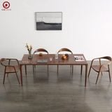  BA-36 Bộ Bàn Ăn Neva và 4 Ghế Neva ASH Có Tay 