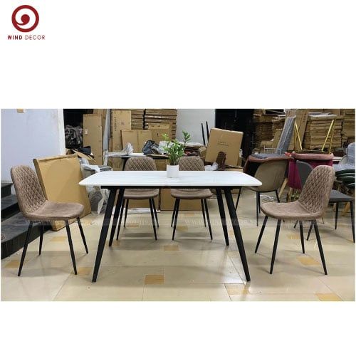  BAC-51 Bộ Bàn Ăn Ceramic Ozio và 4 ghế Pit 