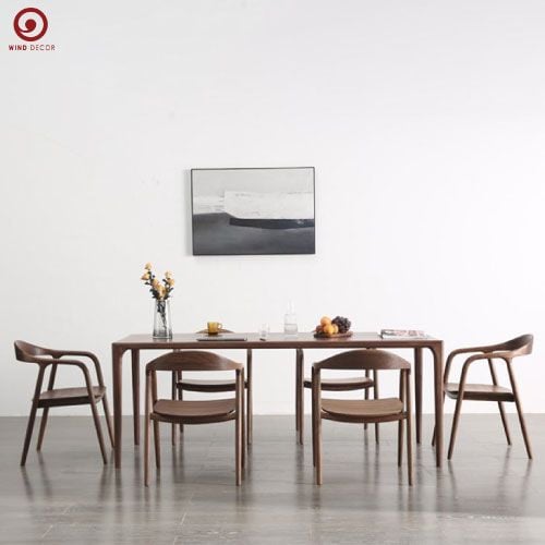  BA-36 Bộ Bàn Ăn Neva và 4 Ghế Neva ASH Có Tay 