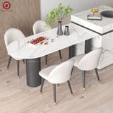  BAC-115 Bộ bàn ăn Bume và 4 ghế Velvet 