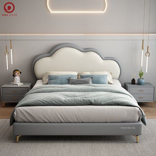  Giường Bọc Nệm Cho Bé Gái GBN-53 