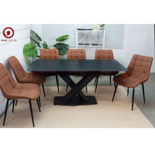  BAC-152 Bộ bàn ăn Stratos Ceramic và 6 ghế Poly 