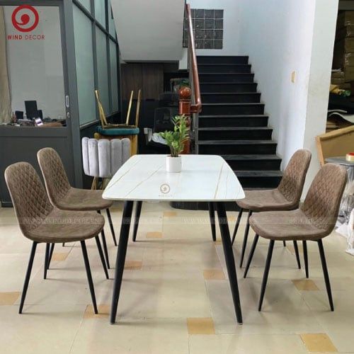  BAC-51 Bộ Bàn Ăn Ceramic Ozio và 4 ghế Pit 