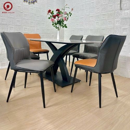  Bộ bàn ăn Tiara Ceramic và 4 Ghế Willow 