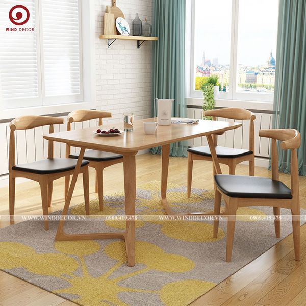  BA-05 Bộ Bàn Ăn 4 Ghế Bull 