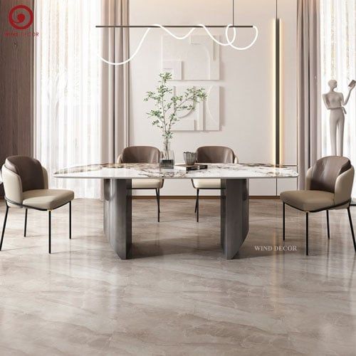  BAC-42 Bộ bàn ăn Tindy Ceramic và 4 ghế Fil Noir Minotti 