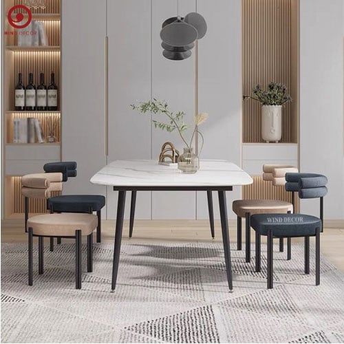  BAC-43 Bộ Bàn Ăn Ceramic Ozio và 4 ghế Wow 
