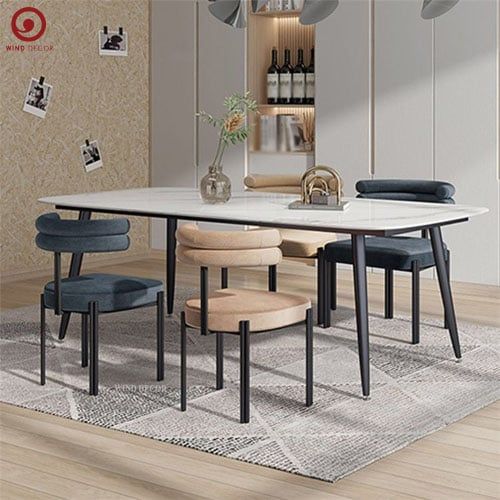  BAC-43 Bộ Bàn Ăn Ceramic Ozio và 4 ghế Wow 