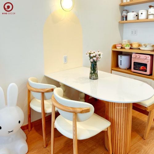  BAC-111 Bộ bàn ăn 2 Ghế Oleandro ASH kết hợp Băng Ghế 