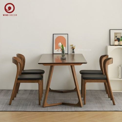  BA-33 Bộ bàn ăn Grace và 4 ghế Neva Không Tay 