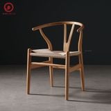  Ghế Wishbone Cao Su Đan Dây 