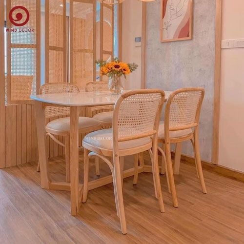  BAC-73 Bộ bàn ăn Concorde và 4 ghế Thonet 811 Hoffmann 