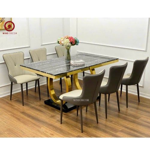  Bộ bàn ăn Luxury và 6 ghế Yuka 