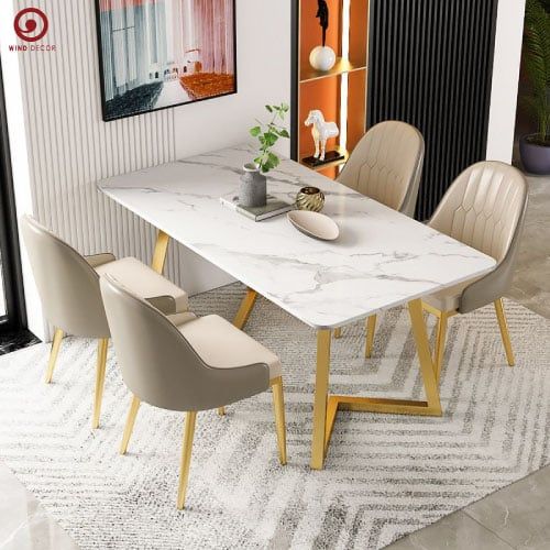  BAC-88 Bộ bàn ăn Grace-G và 4 ghế Monet 