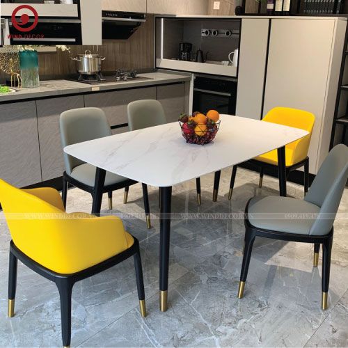  BAC-85 Bộ bàn ăn Ceramic Ozio và 4 ghế Grace-G 
