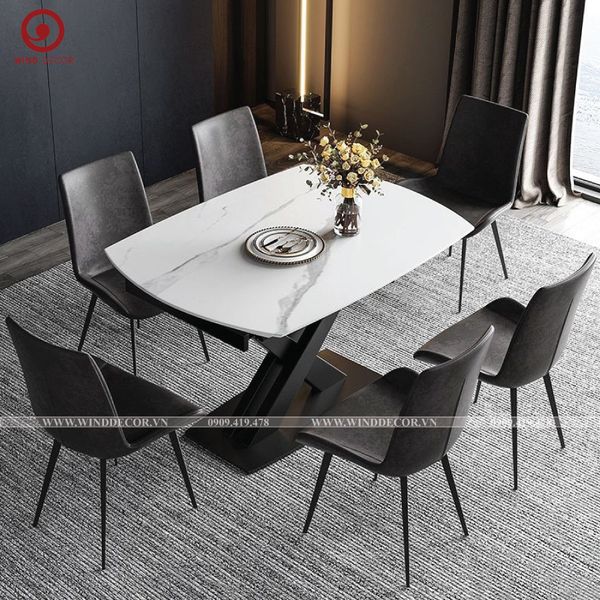  BAC-116 Bộ bàn ăn thông minh Kelvin và 6 ghế Zenta 