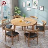  BA-92 Bộ Bàn Ăn Luna Round và 4 Ghế Bull 