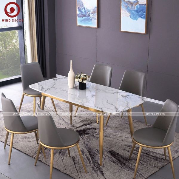  BAC-112 Bộ bàn ăn Musa Inox và 4 ghế Aurora 