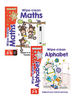 Combo 2 cuốn Wipe Clean Maths - Alphabet - Sách viết xóa (3-6 tuổi)