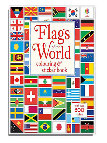 Flags of the world colouring & sticker book