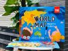 World map magnetic stickers