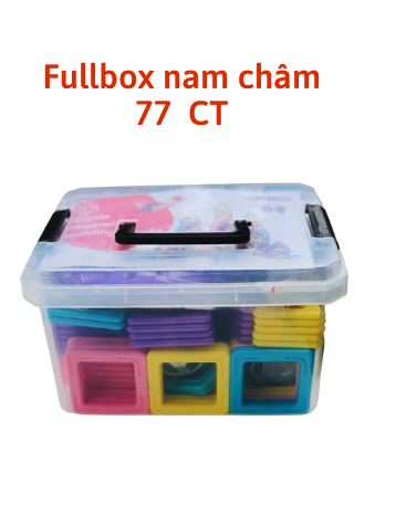 Bộ Hình khối nam châm 2D 77 chi tiết