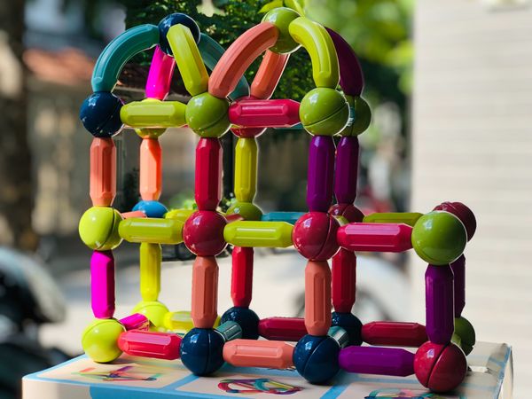 MAGNETIC STICK BỘ NAM CHÂM STICK GẬY 64 CT - Tặng sách Toán Singapore