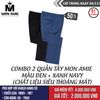 [Ngày 4.11] Combo 2 Quần Tây Mon Amie Màu Đen Và Xanh Navy