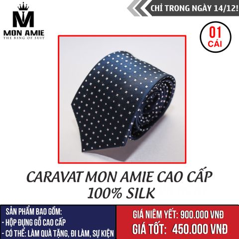 [Ngày 14.12] Caravat Mon Amie Cao Cấp 100% Silk