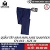 [NGÀY 18.11] QUẦN TÂY NAM MON AMIE XANH ĐEN F74.069 - SIZE 34