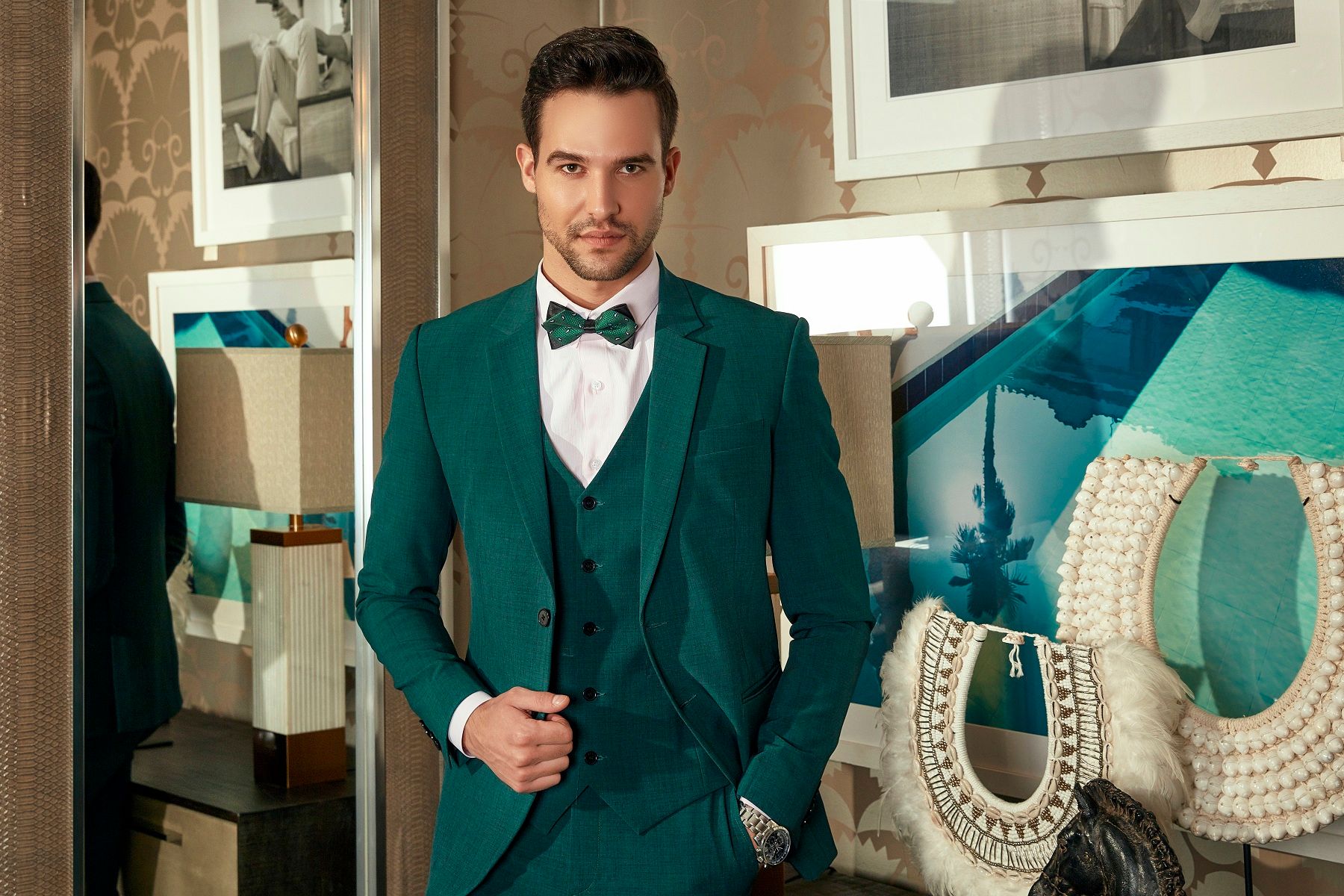 Bộ vest nam màu xanh ngọc cực sang trọng  DUKI STORE  Shopee Việt Nam