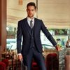 [NGÀY 12.11] Bộ Suit Nam Mon Amie Xanh Đen G84.007 - 80% Wool 140s