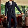 [NGÀY 12.11] Bộ Suit Nam Mon Amie Xanh Đen G84.007 - 80% Wool 140s