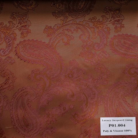 Khăn Pocket Square Hoa Vân Đỏ P01.004