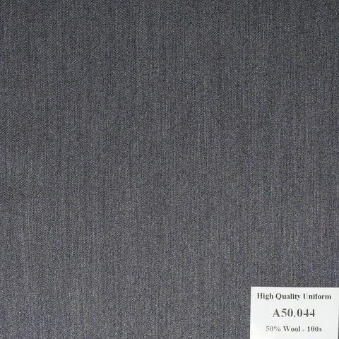 A50.044 Kevinlli V1 - Vải Suit 50% Wool - Xám Trơn