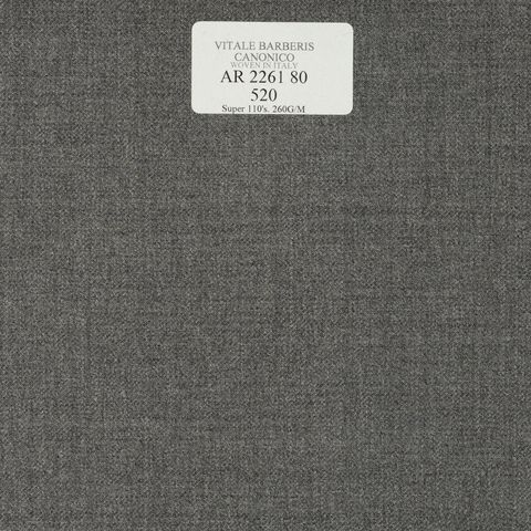 AR 2261 80 CANONICO - 100% Wool - Xám Trơn