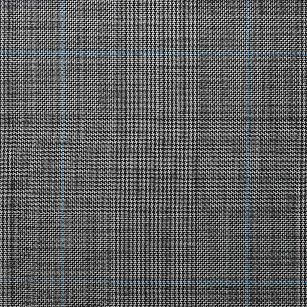 D559/1 Vercelli CV - Vải Suit 95% Wool - Xám Caro Đen