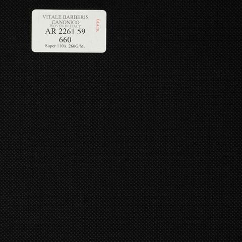 AR 2261 59 CANONICO - 100% Wool - Đen Trơn