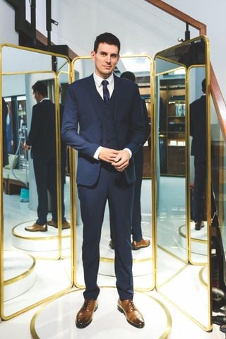 Bộ Suit Doanh Nhân Xanh Đen F74.067