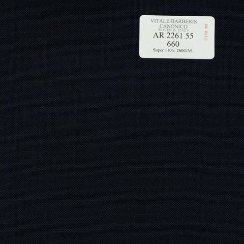 AR 2261 55 CANONICO - 100% Wool - Xanh Dương Trơn