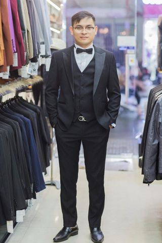 Tuxedo Ve Nhọn Phối Bóng