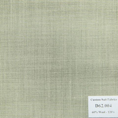 D62.004 Kevinlli V4 - Vải Suit 60% Wool - Xám Trơn